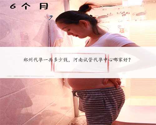 郑州代孕一共多少钱，河南试管代孕中心哪家好？