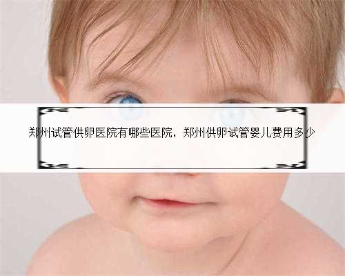 郑州试管供卵医院有哪些医院，郑州供卵试管婴儿费用多少